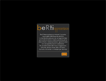 Tablet Screenshot of bertirappresentanze.com